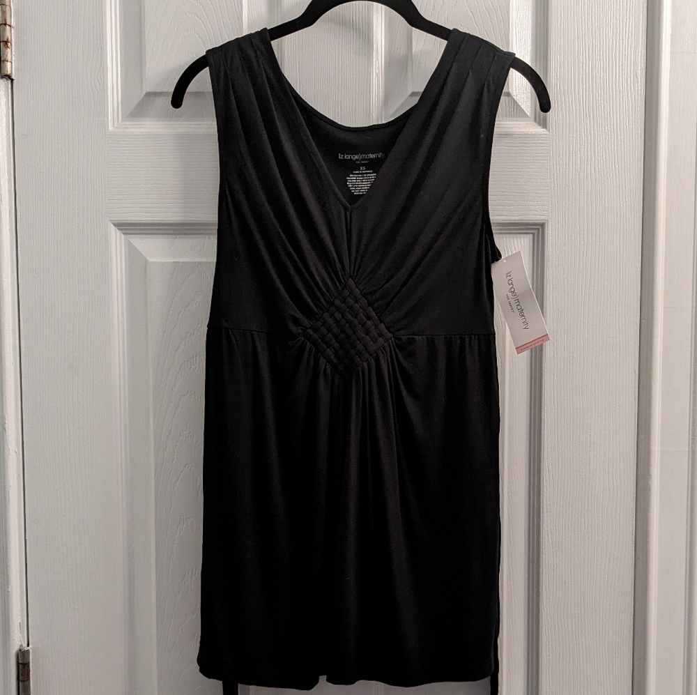 NWT XS Black maternity tank top